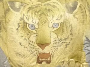 アンティーク　虎模様男物長襦袢